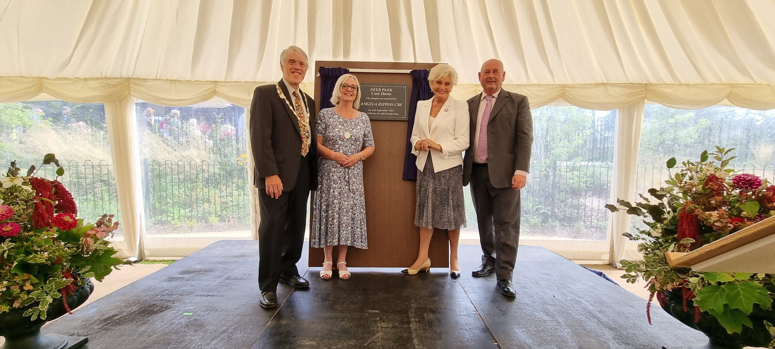 Angela Rippon Officially Opens Deer Park