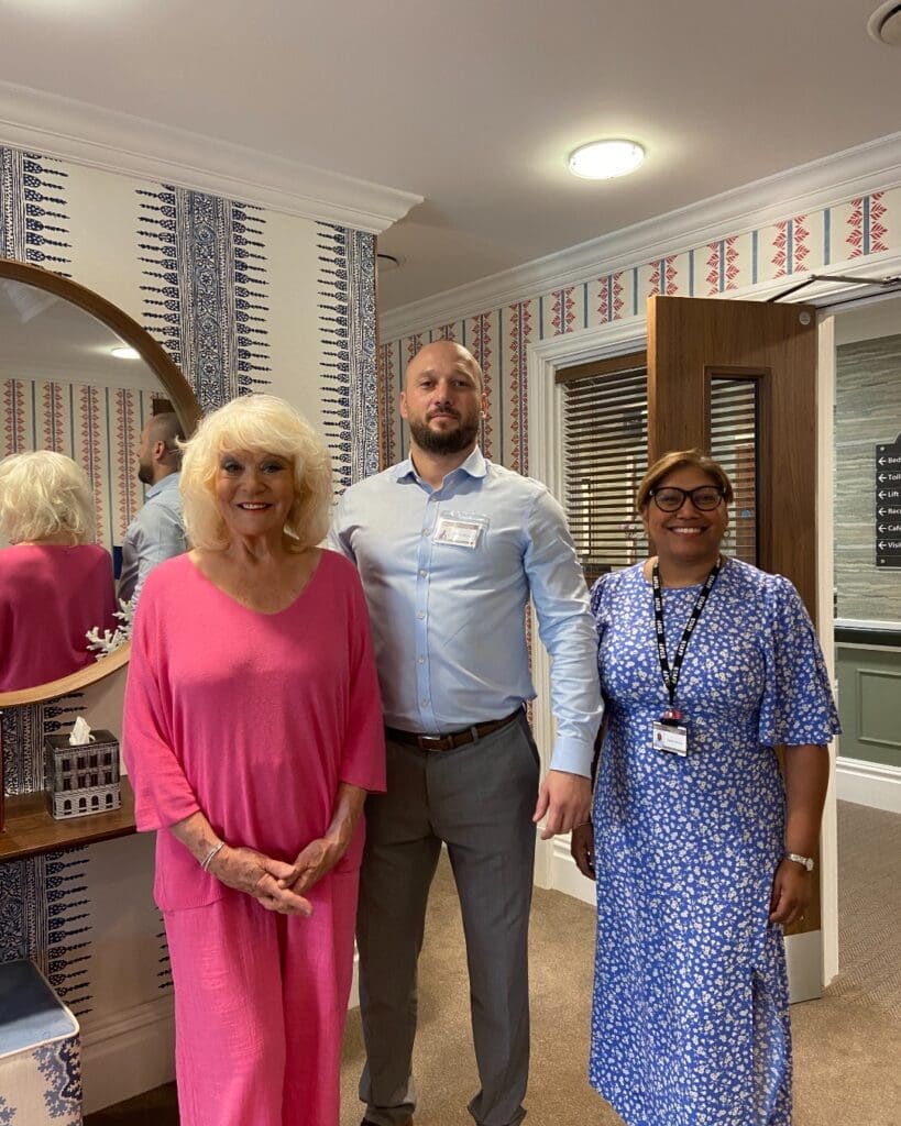 The client services and home manager of our Barley Manor care home with Sherrie Hewson at the care home’s grand opening.